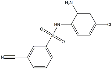 N-(2-amino-4-chlorophenyl)-3-cyanobenzene-1-sulfonamide Struktur