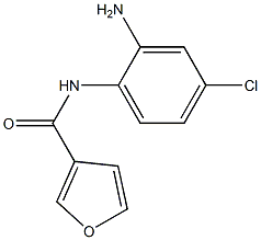 N-(2-amino-4-chlorophenyl)-3-furamide Struktur