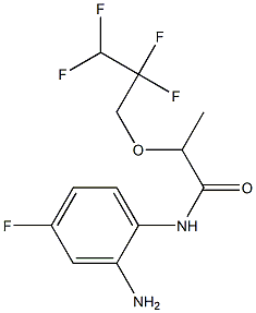 N-(2-amino-4-fluorophenyl)-2-(2,2,3,3-tetrafluoropropoxy)propanamide Struktur