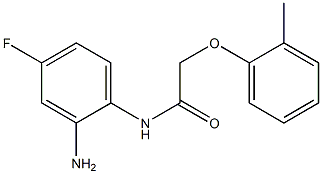 N-(2-amino-4-fluorophenyl)-2-(2-methylphenoxy)acetamide Struktur