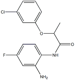 N-(2-amino-4-fluorophenyl)-2-(3-chlorophenoxy)propanamide Struktur