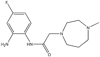 N-(2-amino-4-fluorophenyl)-2-(4-methyl-1,4-diazepan-1-yl)acetamide Struktur