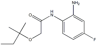 N-(2-amino-4-fluorophenyl)-2-[(2-methylbutan-2-yl)oxy]acetamide Struktur