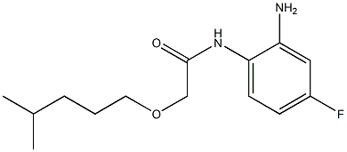 N-(2-amino-4-fluorophenyl)-2-[(4-methylpentyl)oxy]acetamide Struktur