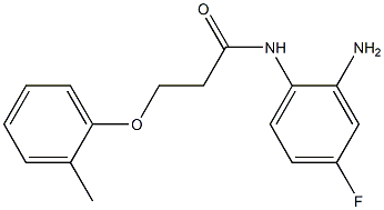 N-(2-amino-4-fluorophenyl)-3-(2-methylphenoxy)propanamide Struktur