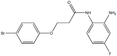 N-(2-amino-4-fluorophenyl)-3-(4-bromophenoxy)propanamide Struktur