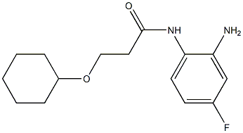 N-(2-amino-4-fluorophenyl)-3-(cyclohexyloxy)propanamide Struktur