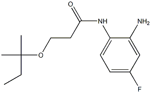 N-(2-amino-4-fluorophenyl)-3-[(2-methylbutan-2-yl)oxy]propanamide Struktur