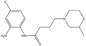 N-(2-amino-4-fluorophenyl)-4-(2-methylmorpholin-4-yl)butanamide Struktur