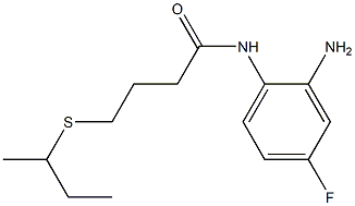 N-(2-amino-4-fluorophenyl)-4-(butan-2-ylsulfanyl)butanamide Struktur