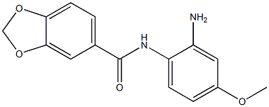 N-(2-amino-4-methoxyphenyl)-1,3-benzodioxole-5-carboxamide Struktur