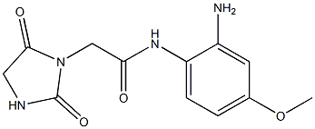 N-(2-amino-4-methoxyphenyl)-2-(2,5-dioxoimidazolidin-1-yl)acetamide Struktur