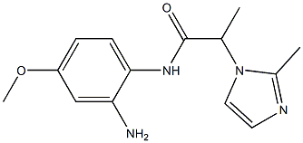 N-(2-amino-4-methoxyphenyl)-2-(2-methyl-1H-imidazol-1-yl)propanamide Struktur