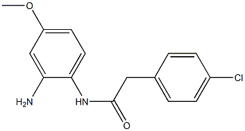 N-(2-amino-4-methoxyphenyl)-2-(4-chlorophenyl)acetamide Struktur