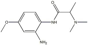 N-(2-amino-4-methoxyphenyl)-2-(dimethylamino)propanamide Struktur