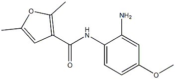 N-(2-amino-4-methoxyphenyl)-2,5-dimethyl-3-furamide Struktur