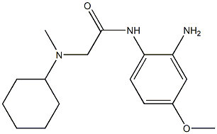 N-(2-amino-4-methoxyphenyl)-2-[cyclohexyl(methyl)amino]acetamide Struktur