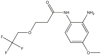 N-(2-amino-4-methoxyphenyl)-3-(2,2,2-trifluoroethoxy)propanamide Struktur