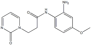 N-(2-amino-4-methoxyphenyl)-3-(2-oxopyrimidin-1(2H)-yl)propanamide Struktur