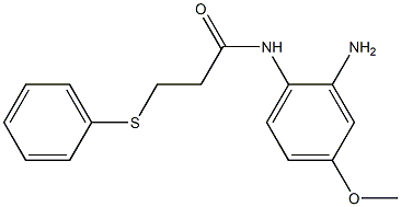 N-(2-amino-4-methoxyphenyl)-3-(phenylsulfanyl)propanamide Struktur