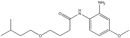 N-(2-amino-4-methoxyphenyl)-4-(3-methylbutoxy)butanamide Struktur