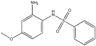 N-(2-amino-4-methoxyphenyl)benzenesulfonamide Struktur