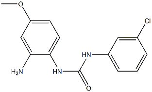 N-(2-amino-4-methoxyphenyl)-N'-(3-chlorophenyl)urea Struktur