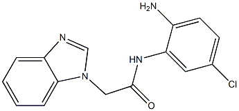 N-(2-amino-5-chlorophenyl)-2-(1H-1,3-benzodiazol-1-yl)acetamide Struktur