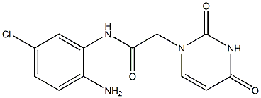 N-(2-amino-5-chlorophenyl)-2-(2,4-dioxo-1,2,3,4-tetrahydropyrimidin-1-yl)acetamide Struktur