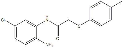 N-(2-amino-5-chlorophenyl)-2-[(4-methylphenyl)sulfanyl]acetamide Struktur