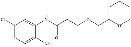 N-(2-amino-5-chlorophenyl)-3-(oxan-2-ylmethoxy)propanamide Struktur