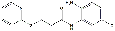 N-(2-amino-5-chlorophenyl)-3-(pyridin-2-ylsulfanyl)propanamide Struktur