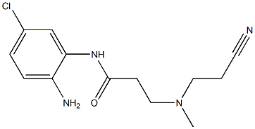 N-(2-amino-5-chlorophenyl)-3-[(2-cyanoethyl)(methyl)amino]propanamide Struktur