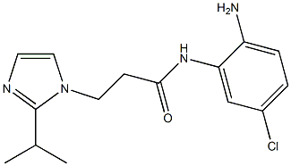 N-(2-amino-5-chlorophenyl)-3-[2-(propan-2-yl)-1H-imidazol-1-yl]propanamide Struktur