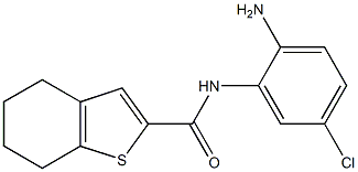 N-(2-amino-5-chlorophenyl)-4,5,6,7-tetrahydro-1-benzothiophene-2-carboxamide Struktur