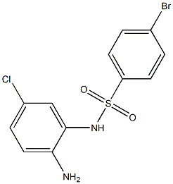 N-(2-amino-5-chlorophenyl)-4-bromobenzene-1-sulfonamide Struktur