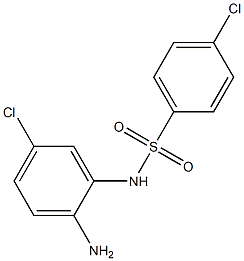 N-(2-amino-5-chlorophenyl)-4-chlorobenzene-1-sulfonamide Struktur