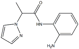 N-(2-aminophenyl)-2-(1H-pyrazol-1-yl)propanamide Struktur