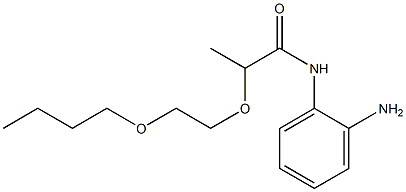 N-(2-aminophenyl)-2-(2-butoxyethoxy)propanamide Struktur