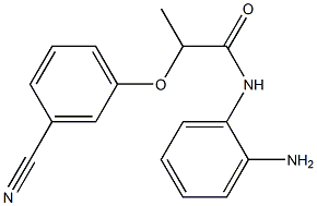 N-(2-aminophenyl)-2-(3-cyanophenoxy)propanamide Struktur