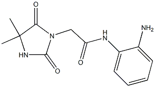 N-(2-aminophenyl)-2-(4,4-dimethyl-2,5-dioxoimidazolidin-1-yl)acetamide Struktur