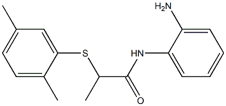 N-(2-aminophenyl)-2-[(2,5-dimethylphenyl)sulfanyl]propanamide Struktur