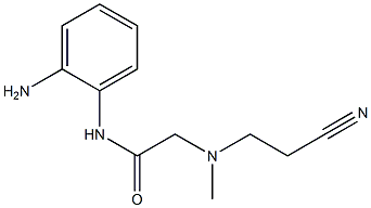 N-(2-aminophenyl)-2-[(2-cyanoethyl)(methyl)amino]acetamide Struktur