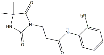 N-(2-aminophenyl)-3-(4,4-dimethyl-2,5-dioxoimidazolidin-1-yl)propanamide Struktur