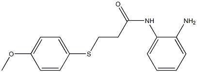 N-(2-aminophenyl)-3-[(4-methoxyphenyl)sulfanyl]propanamide Struktur