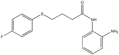 N-(2-aminophenyl)-4-[(4-fluorophenyl)sulfanyl]butanamide Struktur