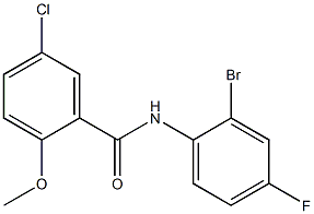 N-(2-bromo-4-fluorophenyl)-5-chloro-2-methoxybenzamide Struktur