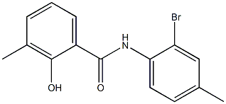 N-(2-bromo-4-methylphenyl)-2-hydroxy-3-methylbenzamide Struktur