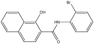 N-(2-bromophenyl)-1-hydroxynaphthalene-2-carboxamide Struktur