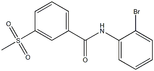 N-(2-bromophenyl)-3-methanesulfonylbenzamide Struktur